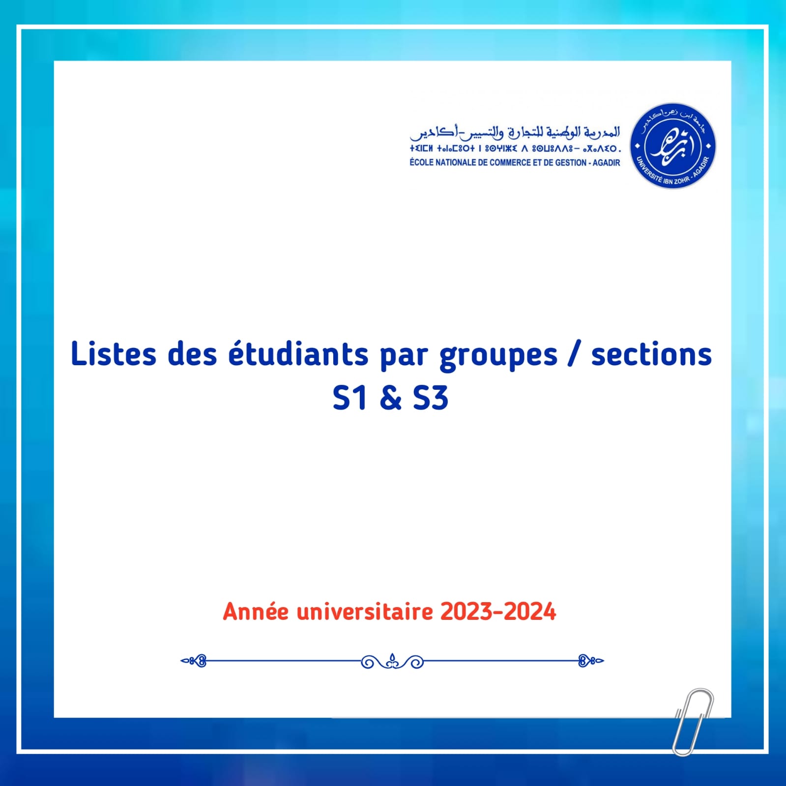 listes des étudiants