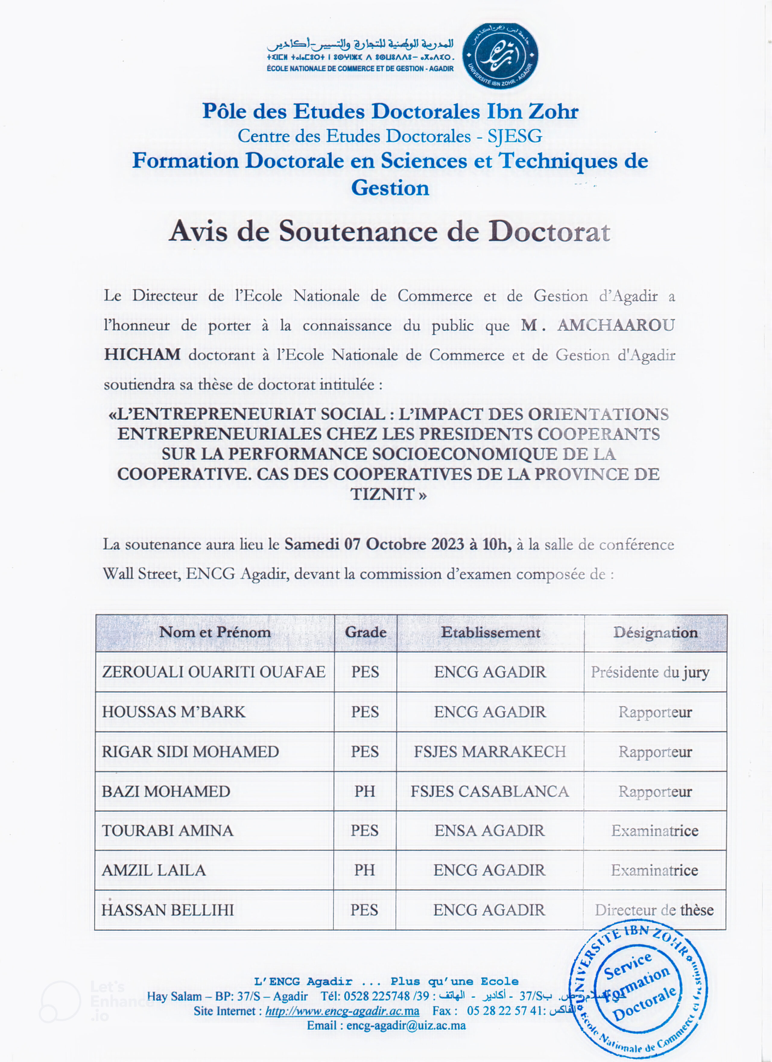 soutenance